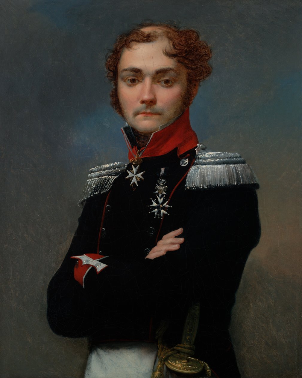 Portrett av Charles-Louis Regnault, offiser fra Napoleonskrigene av Jean-Baptiste Regnault