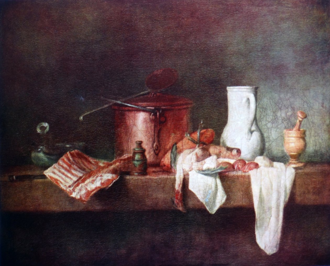 Kitchen Still Life 1735 av Jean-Baptiste-Siméon Chardin av Jean Baptiste Simeon Chardin