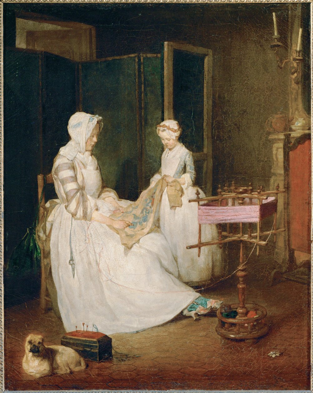 Den flittige moren ... av Jean-Baptiste Simeon Chardin