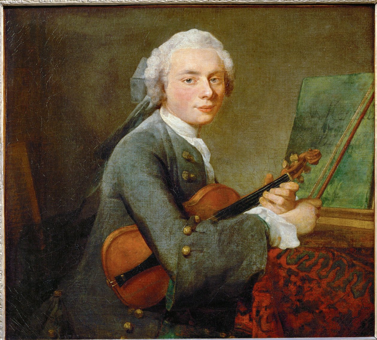 Den unge mannen med fiolinen - ung mann med fiolin … av Jean-Baptiste Simeon Chardin