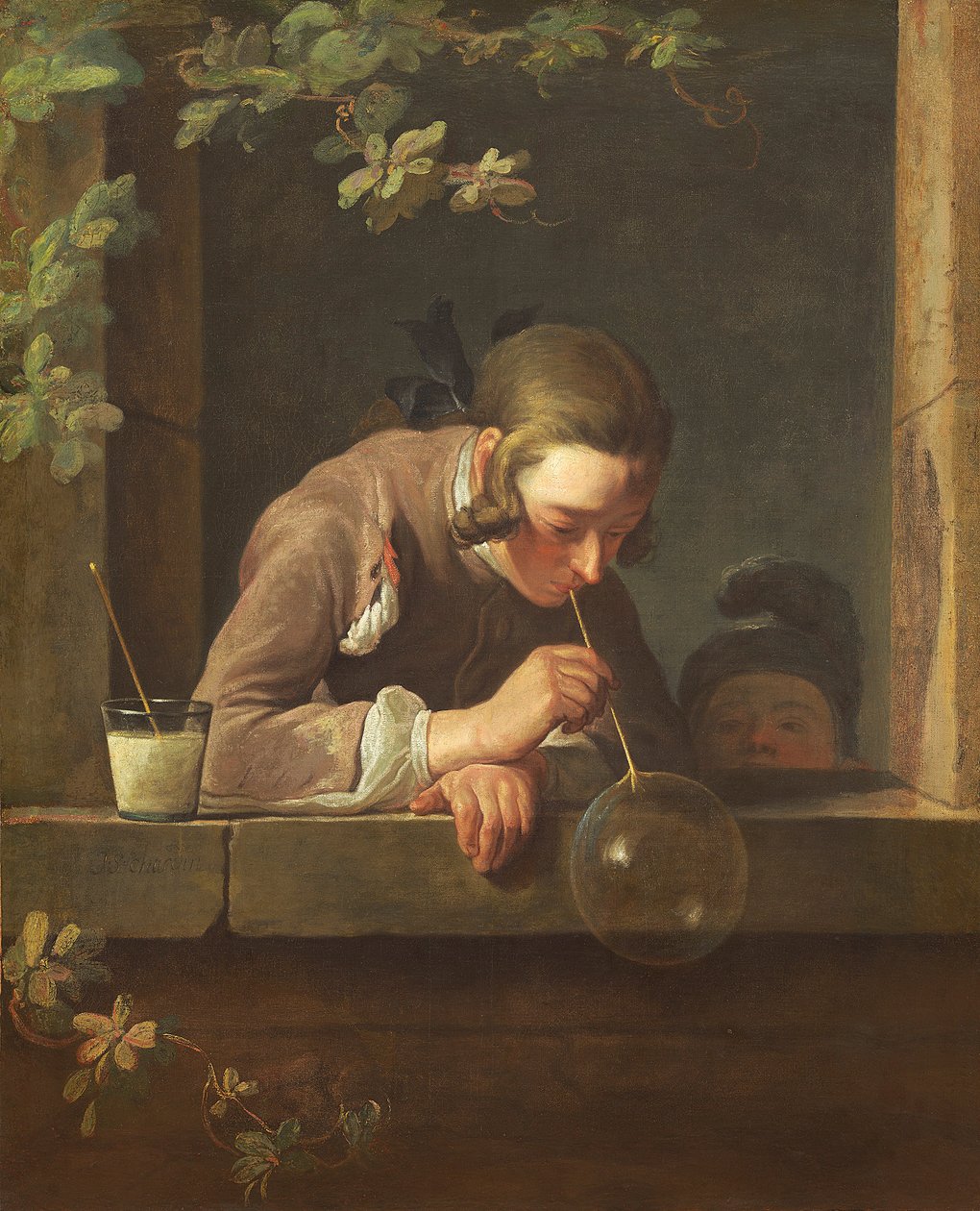 Såpebobler, ca. 1733-34 (olje på lerret) av Jean Baptiste Simeon Chardin