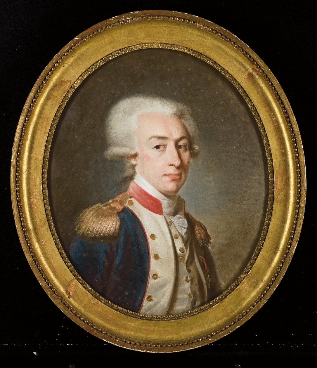 Portrett av Marquis de La Fayette (pastell på papir) av Jean Baptiste Weyler