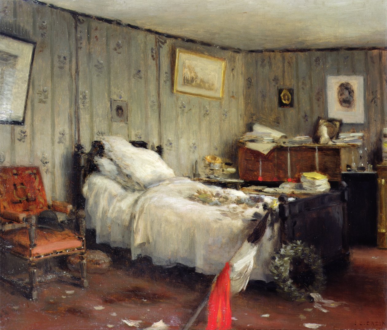 Begravelsesrommet til Leon Gambetta av Jean Charles Cazin