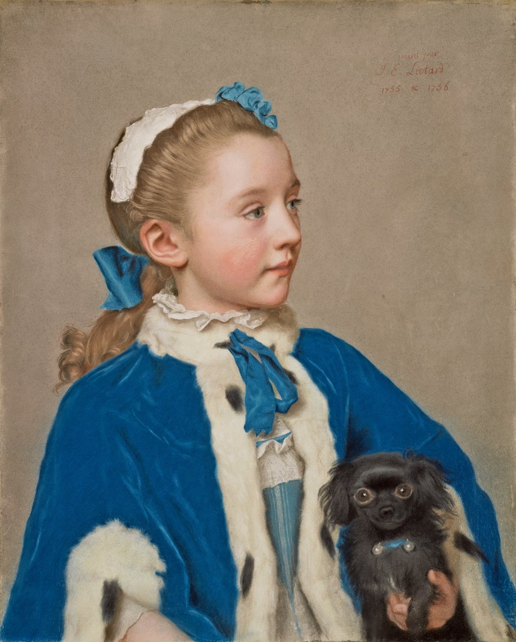 Portrett av Maria Frederike van Reede-Athlone som sjuåring av Jean-Étienne Liotard