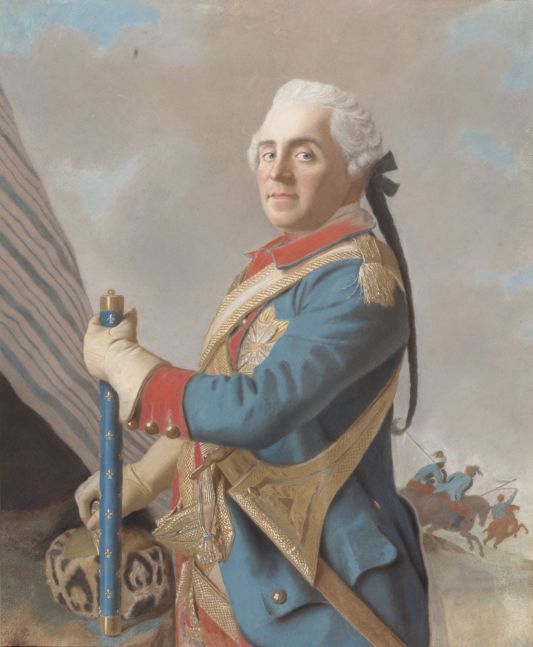 Portrett av Maurice de Saxe (1696-1750), marskalk av Frankrike av Jean Étienne Liotard