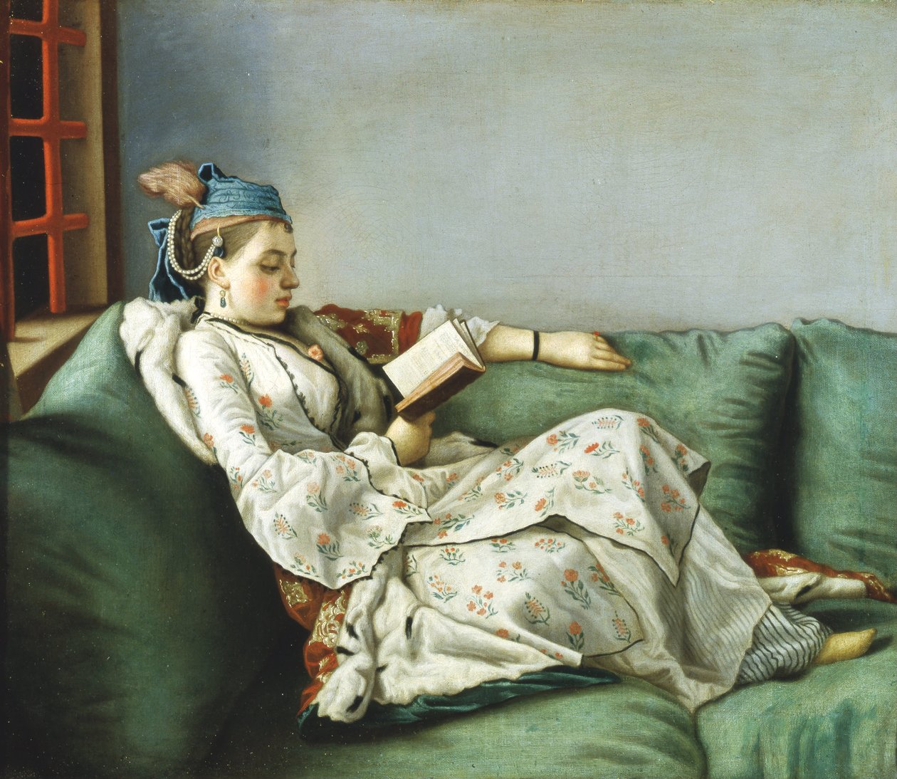 Portrett av Maria Adelaide fra Frankrike kledd i tyrkisk stil av Jean Étienne Liotard