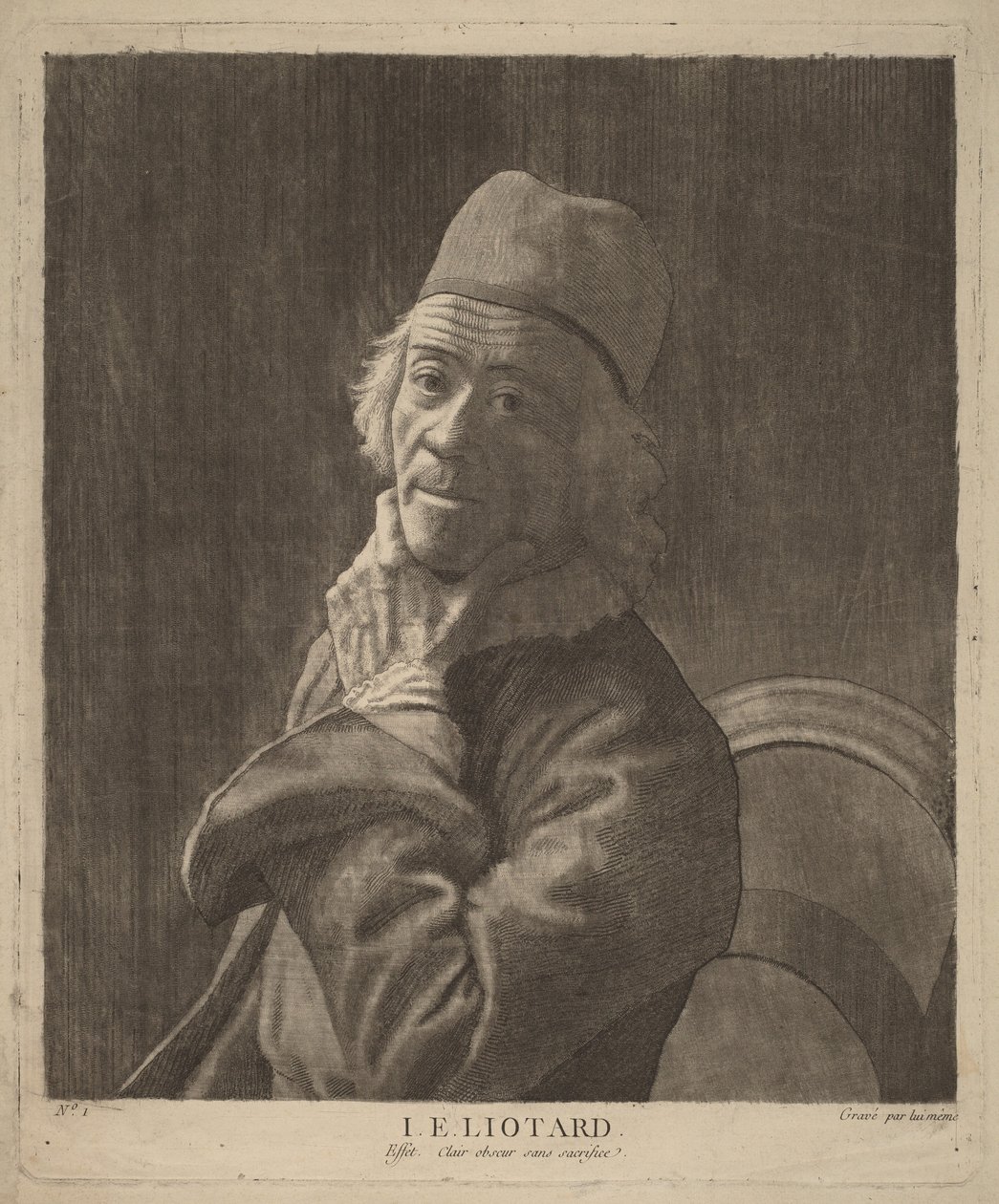 Selvportrett av Jean-Étienne Liotard