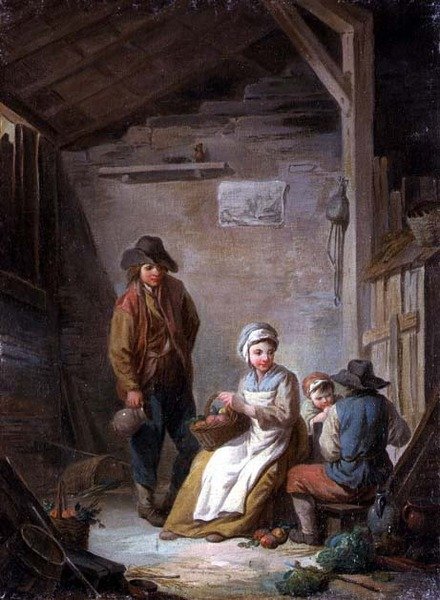 Bønder i hytten sin av Jean Francois Clermont