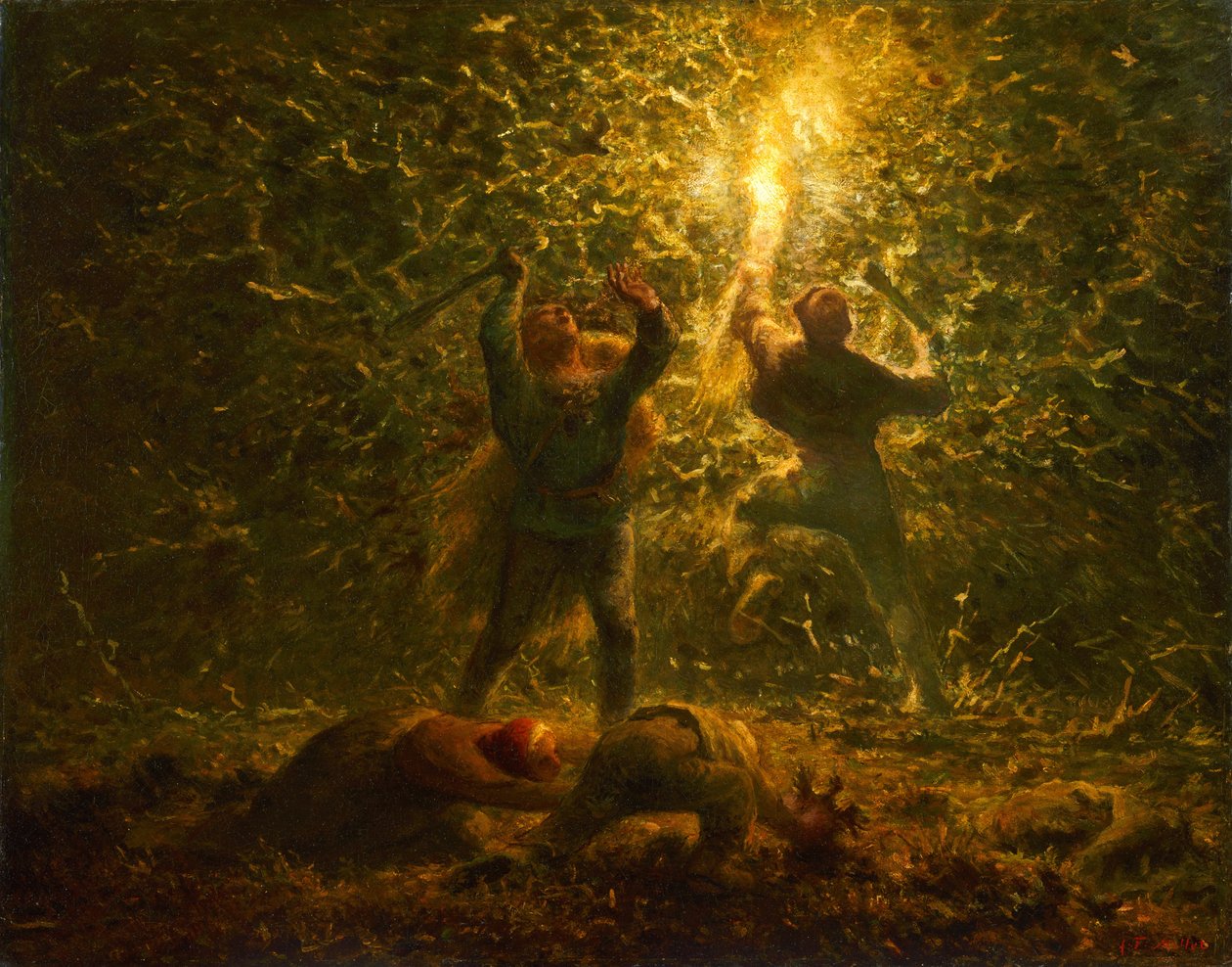 Fugleredeplyndrere av Jean-Francois Millet