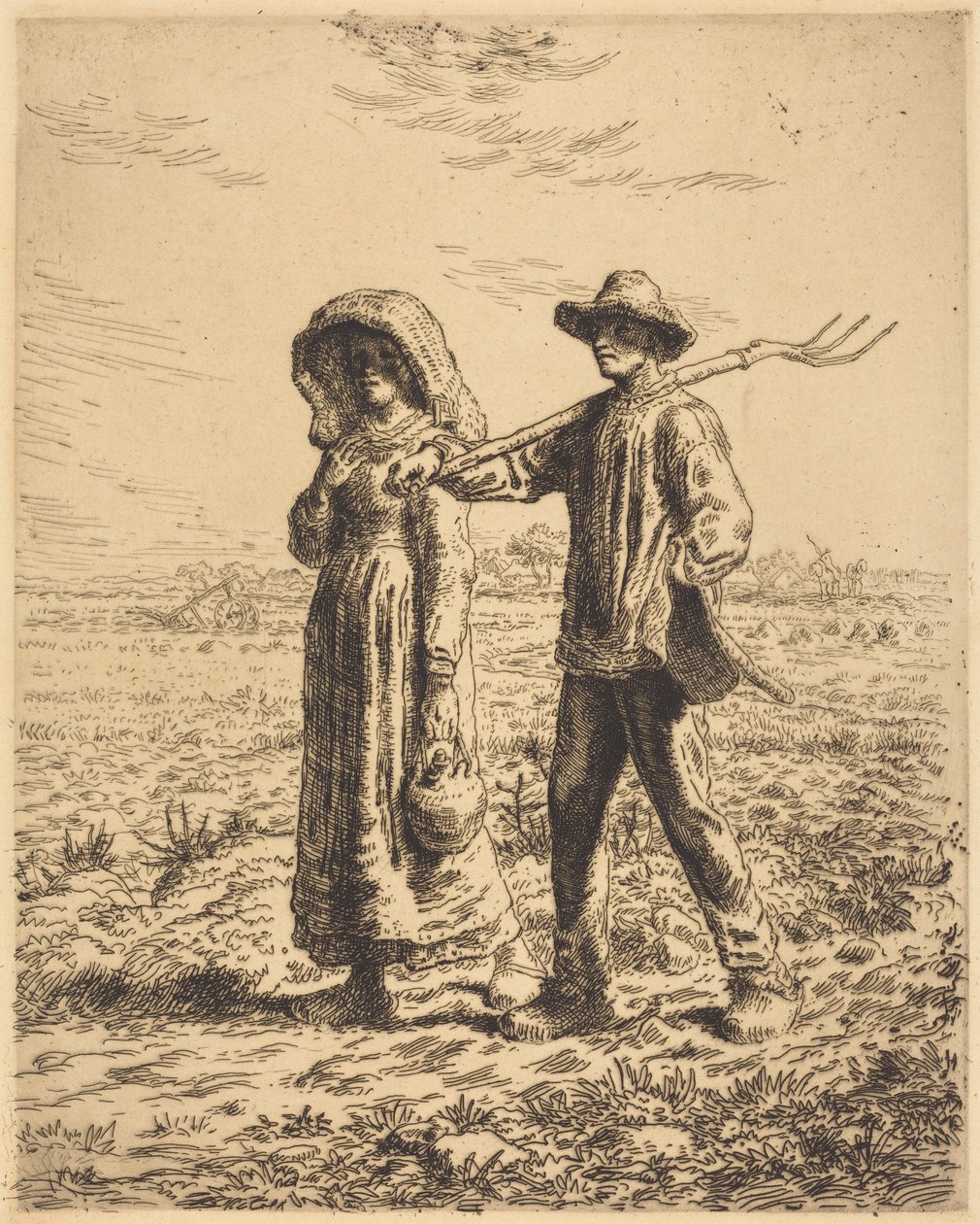 Avreise til arbeid av Jean-Francois Millet