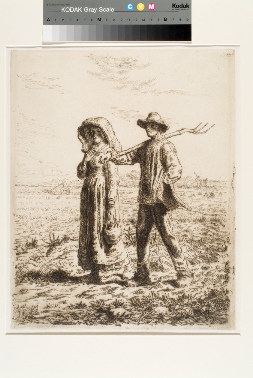 Skal på jobb (etsing) av Jean Francois Millet