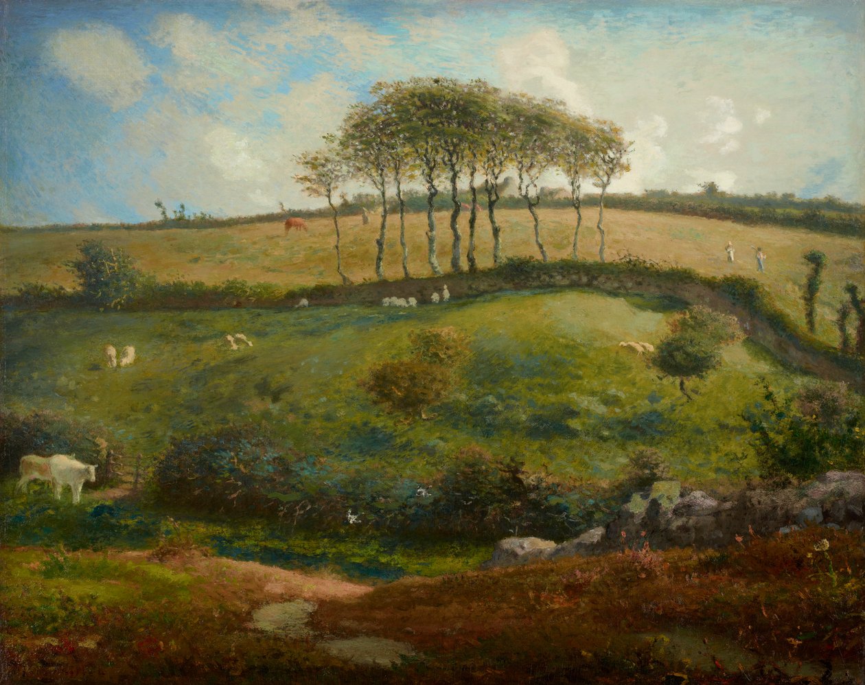 Beite nær Cherbourg (Normandie) av Jean Francois Millet