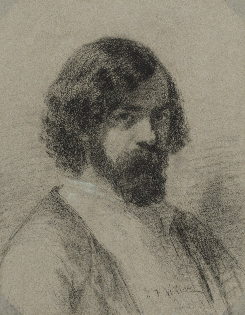 Portrett av Narcissus Virgil Diaz de la Peña av Jean-Francois Millet