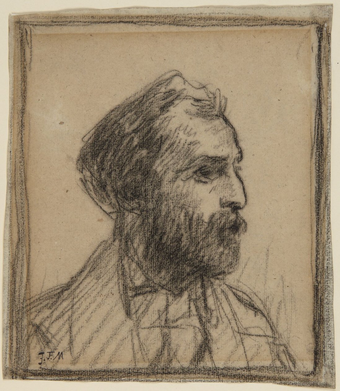 Portrett av William Morris Hunt av Jean-Francois Millet