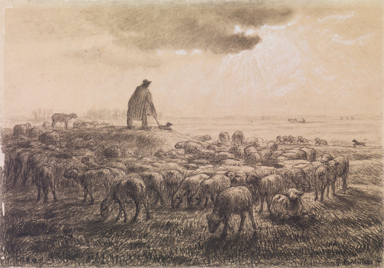 Sau og gjeter av Jean-Francois Millet