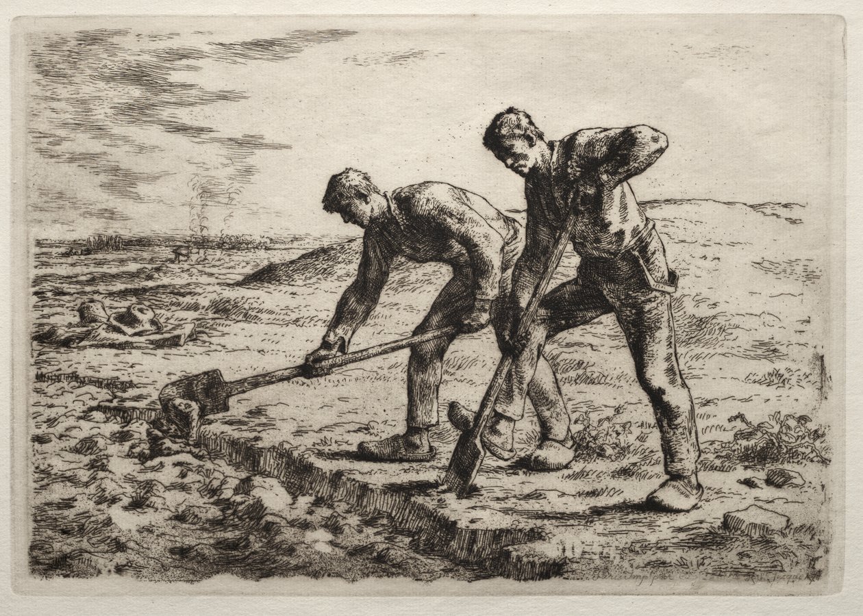 Diggers av Jean-Francois Millet