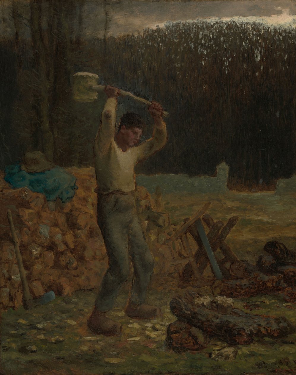 Vedhoggeren av Jean-Francois Millet