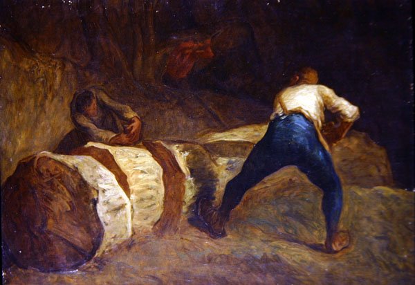 The Woodcutters (olje på lerret) av Jean Francois Millet