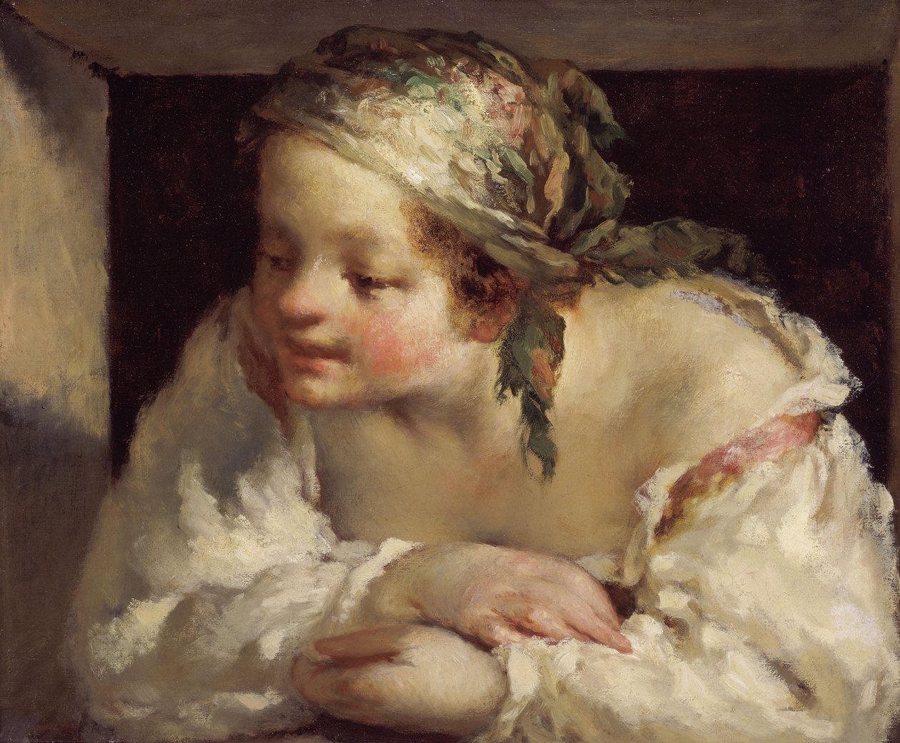 Ung kvinne av Jean-Francois Millet