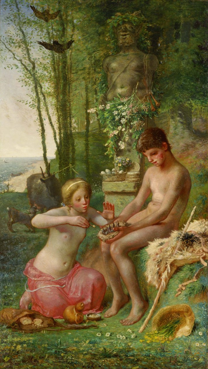 Vår (Daphnis og Chloë) av Jean-Francois Millet