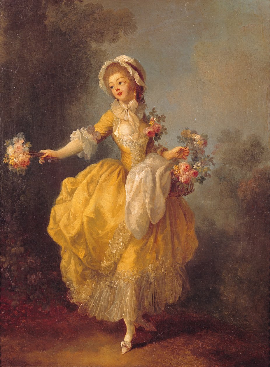 Danser med en bukett av Jean Frederic Schall
