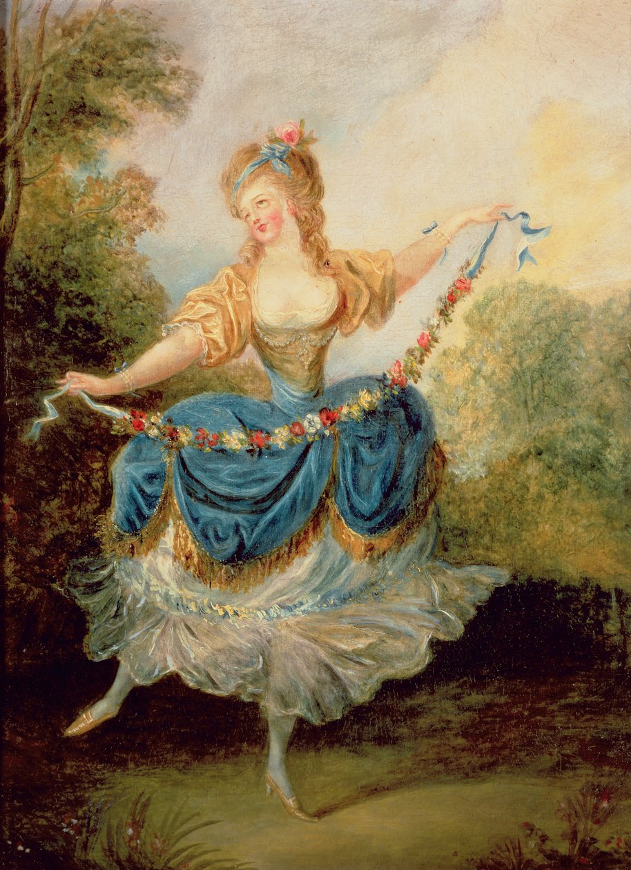 Danser med en krans av Jean Frederic Schall