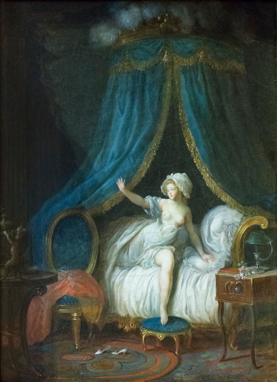 Jente som reiser seg fra sengen av Jean Frederic Schall