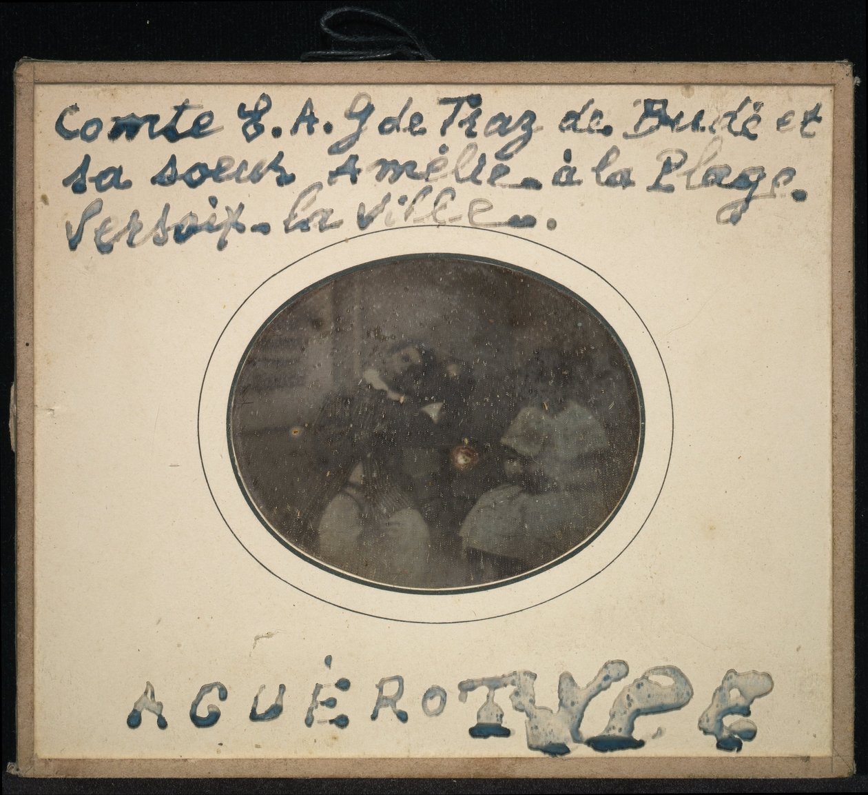 Portrett av to barn, grev Ernest Andre Gabriel de Traz de Budé og søsteren Amélie av Jean Gabriel Eynard