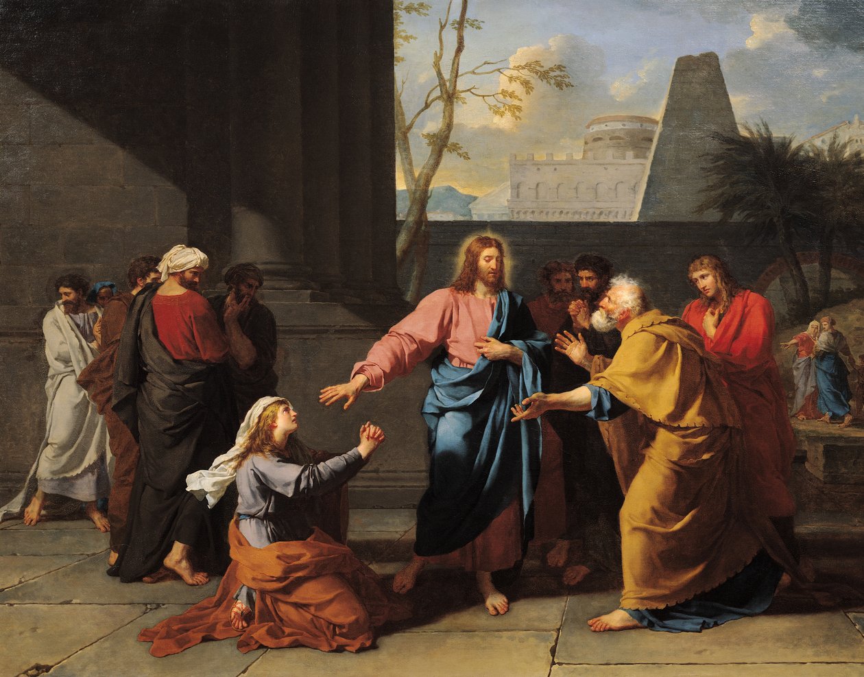 Kristus og den kanaaneiske kvinnen, 1783-84 av Jean-Germain Drouais