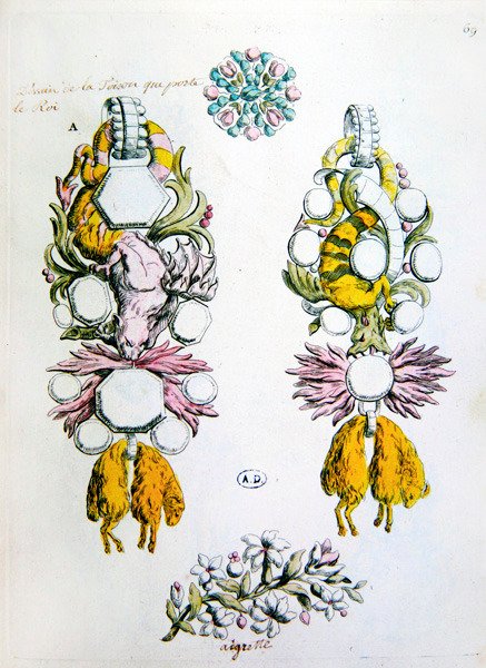 Design for en brosje, en aigrette og for den ridderlige orden av Golden Fleece (Toison d