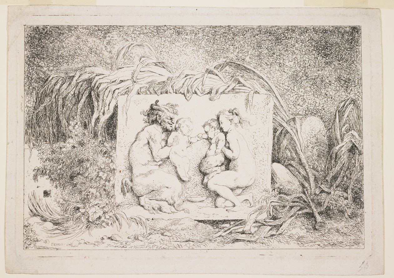 Satyrens familie, 1763 av Jean Honore Fragonard