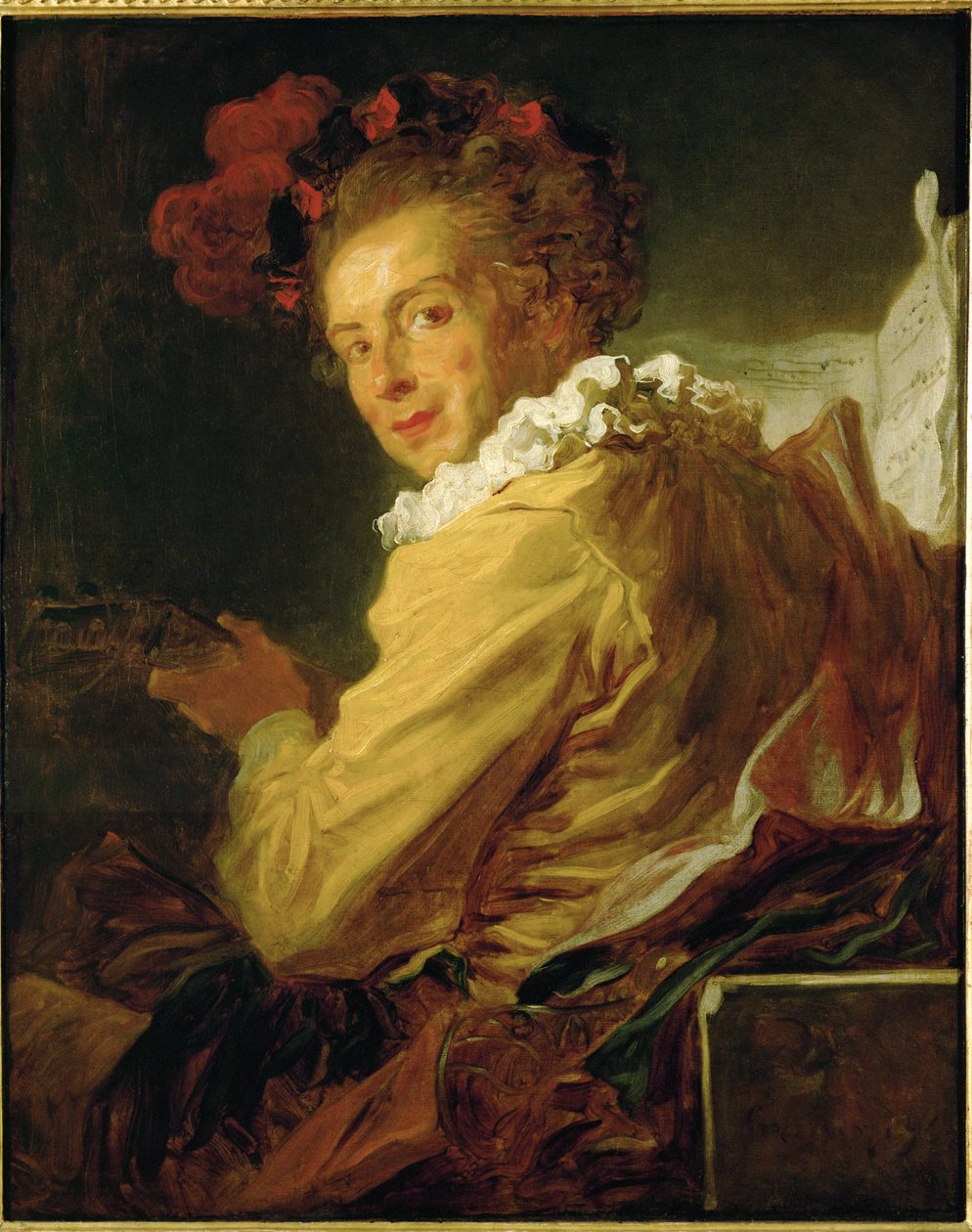 Musikk - Portrett av Monsieur de la Breteche … av Jean-Honore Fragonard