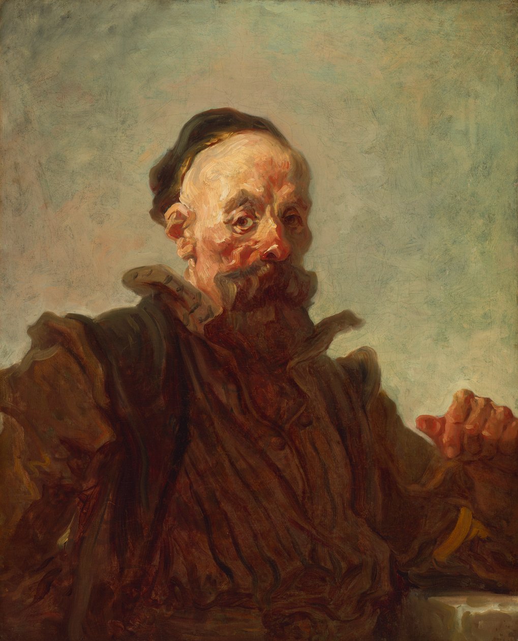Portrett av en mann i kostyme av Jean-Honore Fragonard