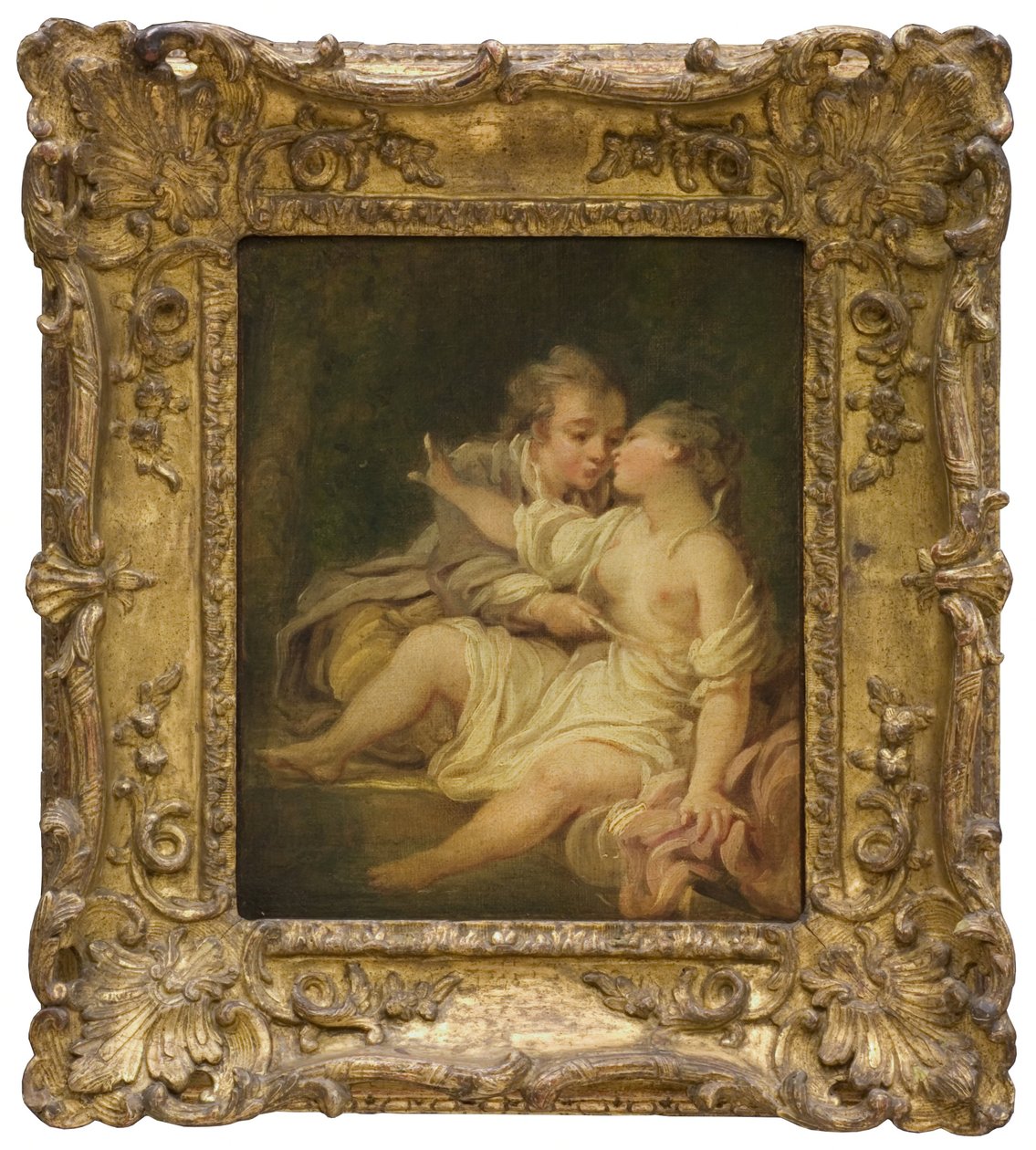 Overrasket i badet av Jean-Honore Fragonard