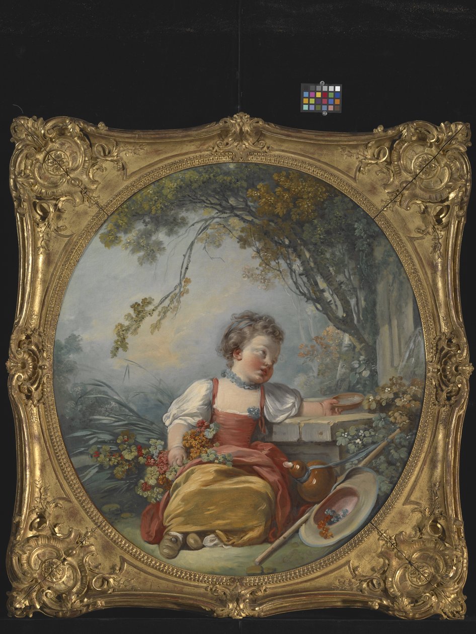 Den lille pilegrimen (olje på lerret) av Jean Honore Fragonard