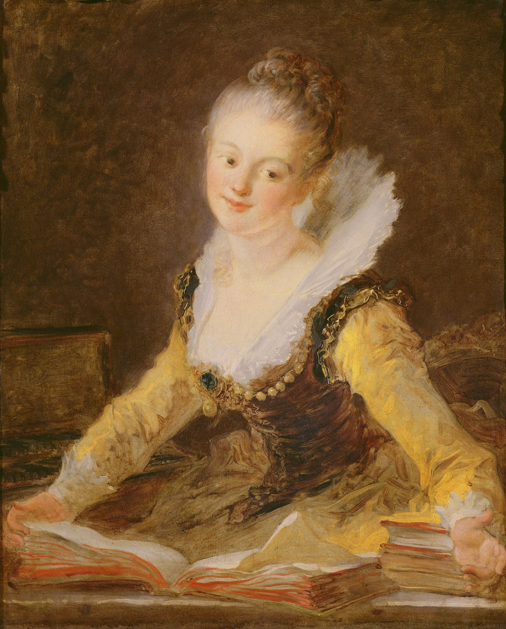 The Study, or The Song, ca. 1769 (olje på lerret) av Jean Honore Fragonard