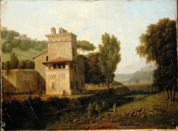 Casa Cenci i Borghese-hagene, Roma av Jean Honore Marmont de Barmont