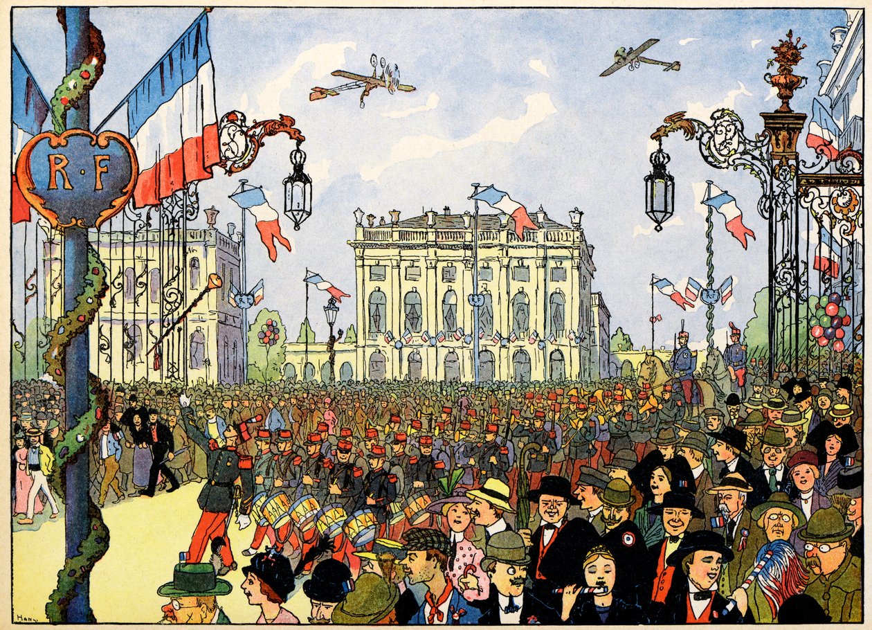 Landsbyen min, de som ikke glemmer: 14. juli av Jean Jacques (1873 1951) Waltz