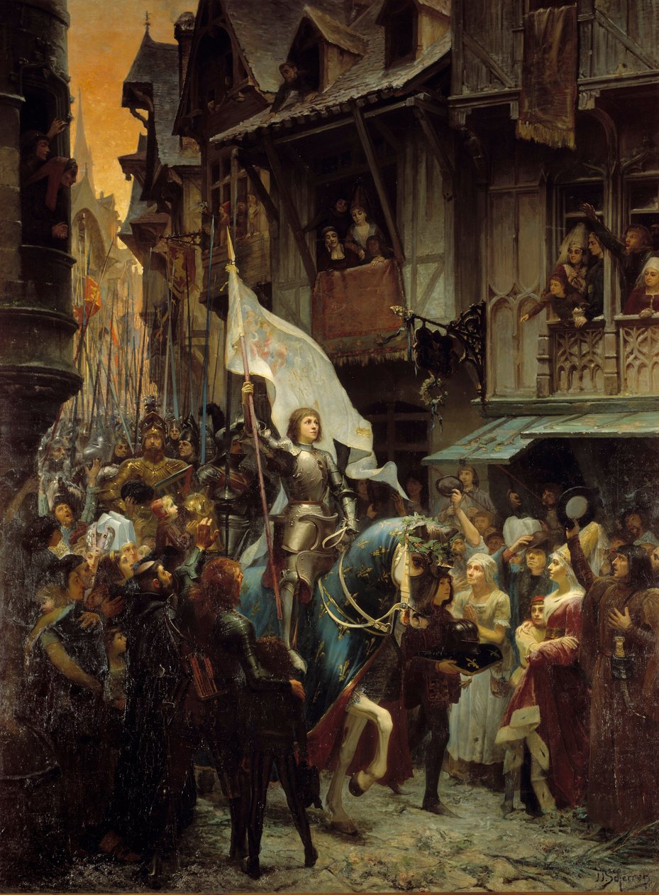 Jeanne d'Arc-inngangen til Orleans 8. mai av Jean Jacques Scherrer