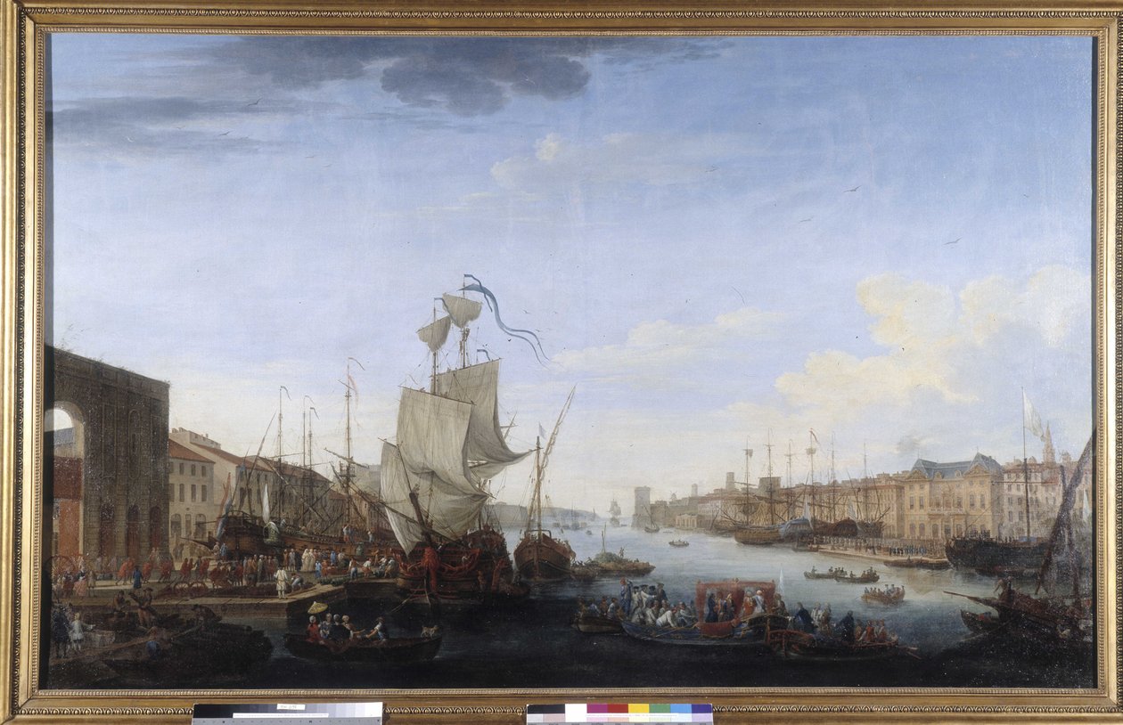 Ombordstigning på Marechal de Richelieu-ekspedisjonen til Menorca av Jean Joseph Kapeller