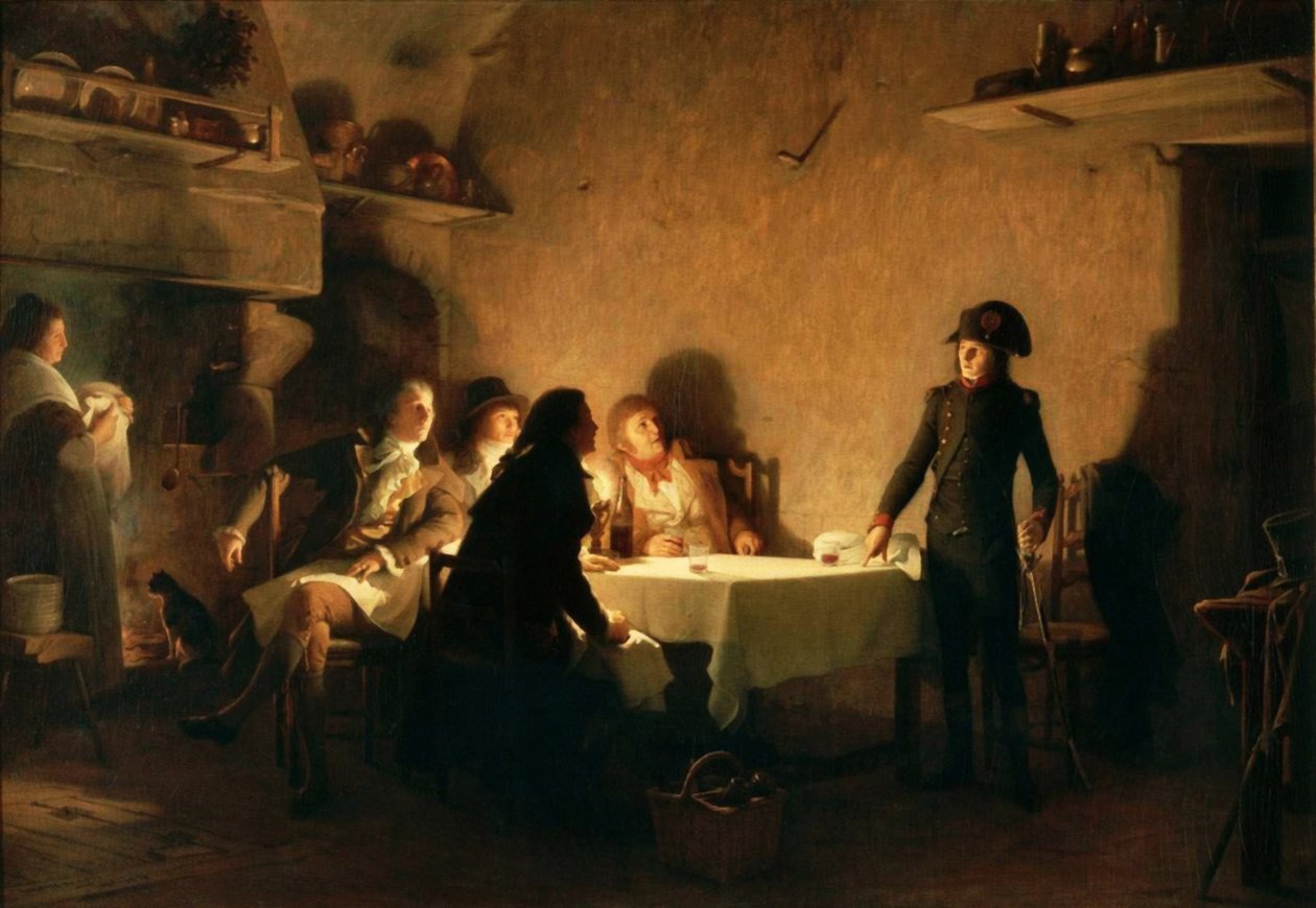 Engelsk: Kveldsmaten i Beaucaire, 28. juli 1793.n av Jean Jules Antoine Lecomte du Nouy
