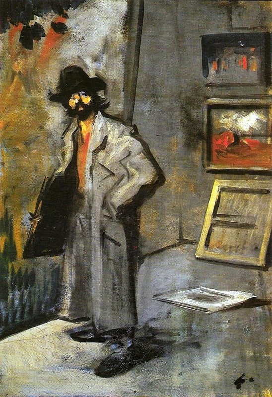 Maler med mappe av Jean Louis Forain