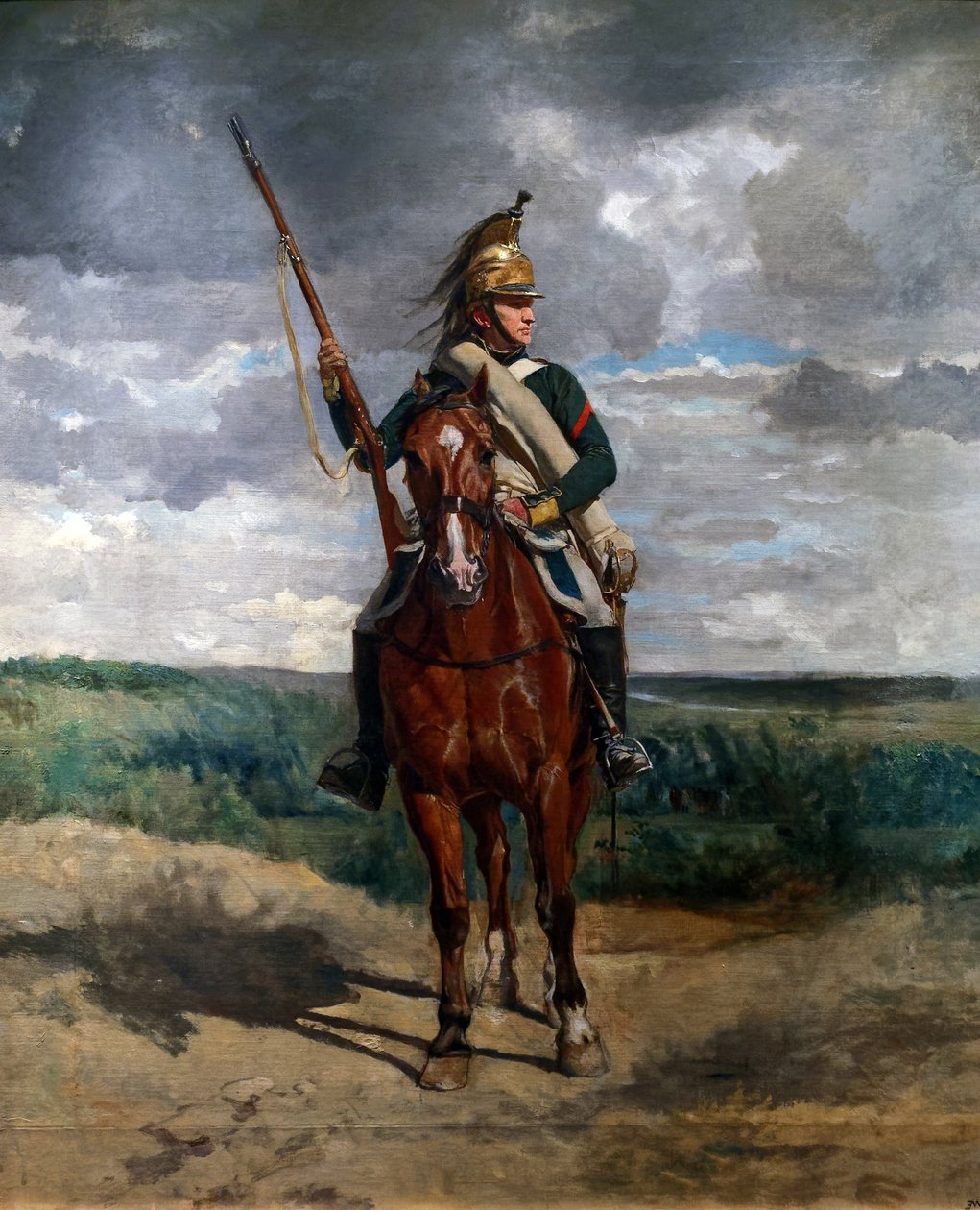 Drage omtalt på landsbygda, ca. 1876 (olje på lerret) av Jean Louis Ernest Meissonier
