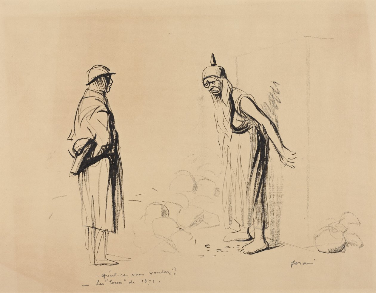 «Hva ønsker De?» - «‘Louis’ fra 1871» av Jean-Louis Forain