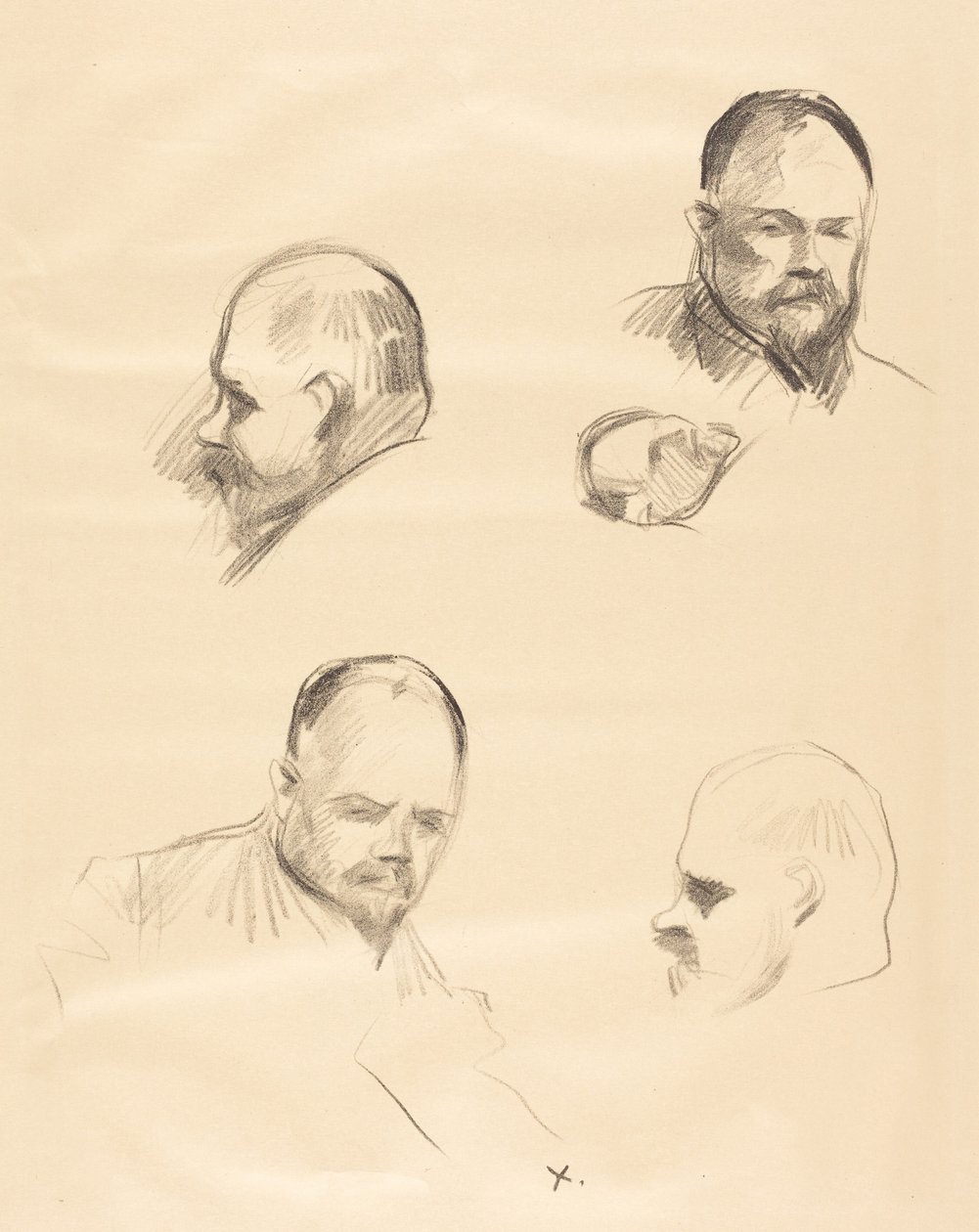 Ambroise Vollard, fire skisser av Jean-Louis Forain
