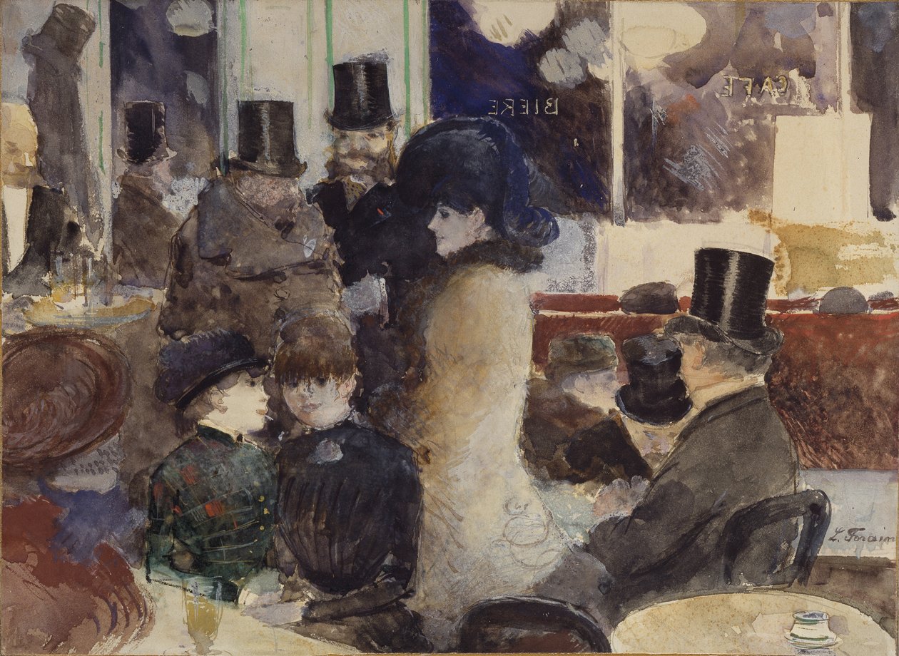 På kafé av Jean-Louis Forain