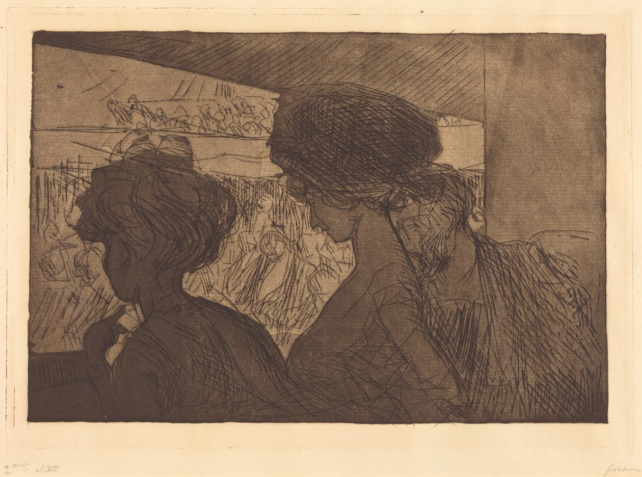 Nedre losje i teateret av Jean-Louis Forain