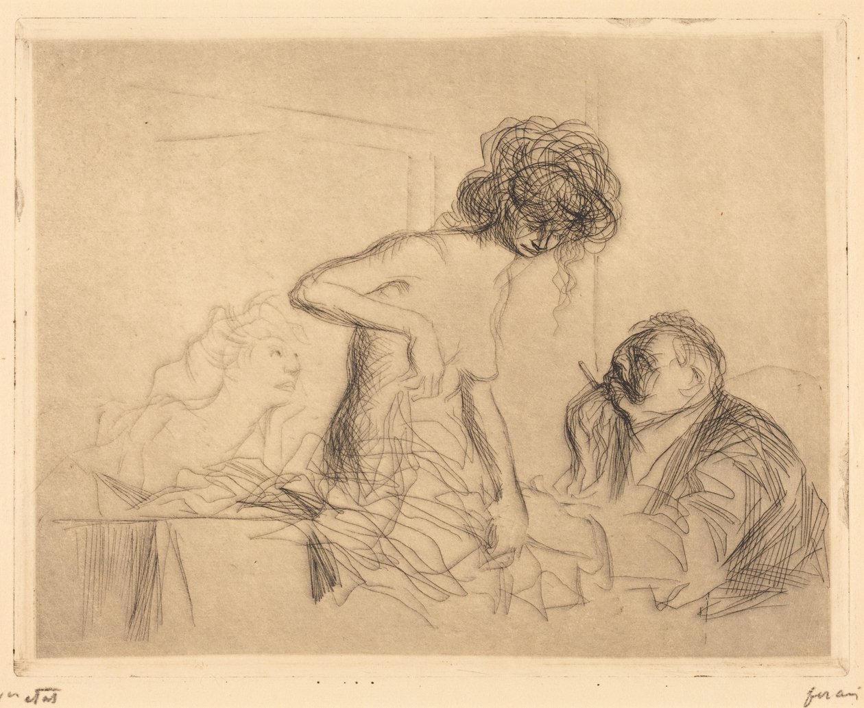 I et privat rom, første plansje av Jean-Louis Forain