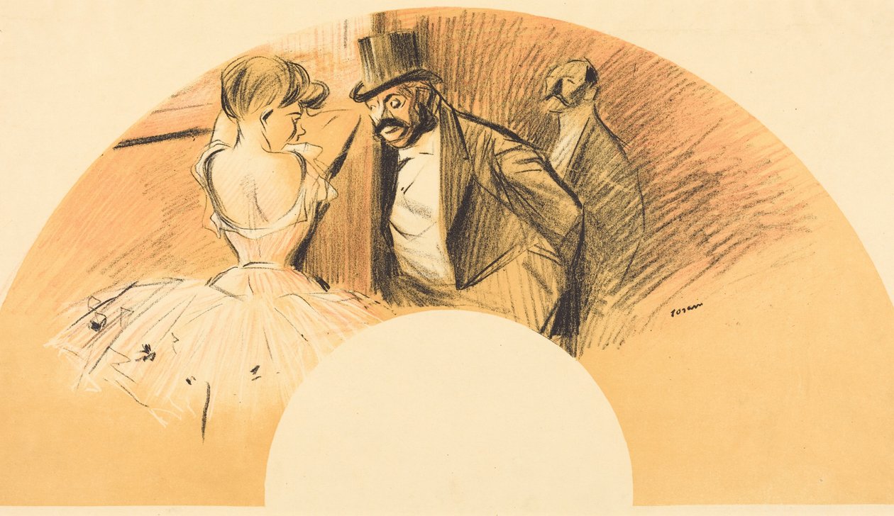 Vifte (til Gavarni-ballet) av Jean-Louis Forain