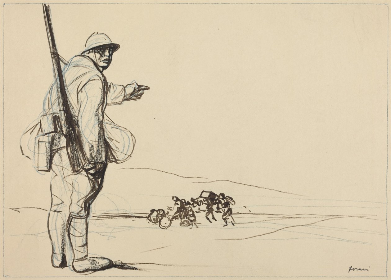 Tysk fremrykning av Jean-Louis Forain